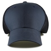 Flexfit Fitted Mesh Big Trucker Hat (Navy)