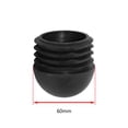thumbnail image 2 of Flyshop 8PCS 2-3/8", 60 mm Round Tube Inserts Plastic Plugs Chair Leg Furniture Glides for Stool Leg Black Pipe Tubing End Caps, 2 of 6
