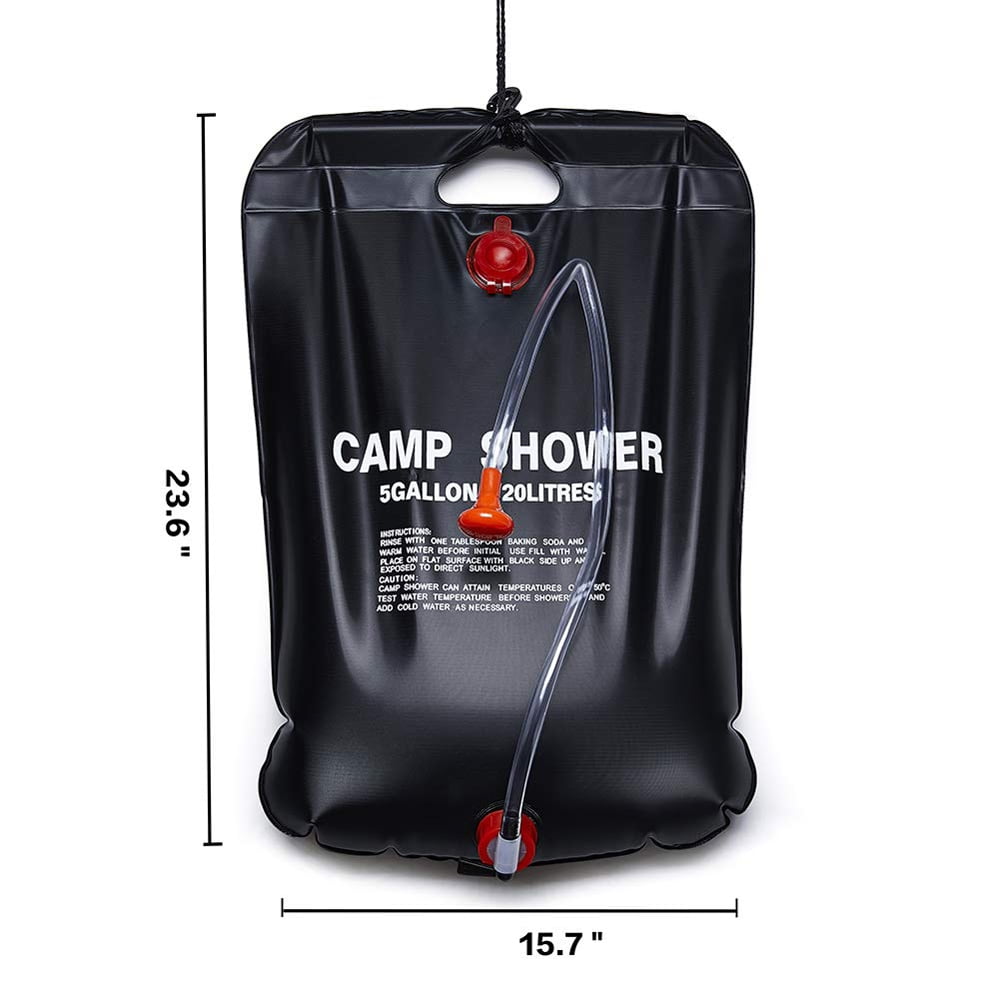 solar shower go outdoors