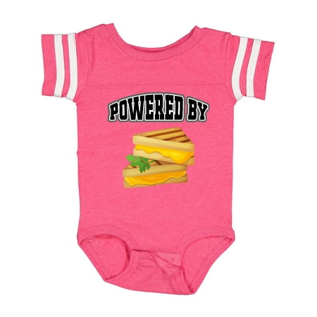 

Inktastic Powered by Grilled Cheese Sandwich Gift Baby Boy or Baby Girl Bodysuit