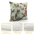 thumbnail image 4 of Leisuo  Black Brown Animal Lover Bird Squirrel Butterfly Dragonfly Lumbar Pillowcase Throw Pillow Cover Cushion Case Rectangular, 4 of 5