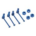 thumbnail image 4 of Front And Rear Drive Shaft, Powerful Front Rear Drive Shaft CVD Aluminum Alloy Efficient Drivetrain  For 1/18 RC Car Blue, 4 of 8