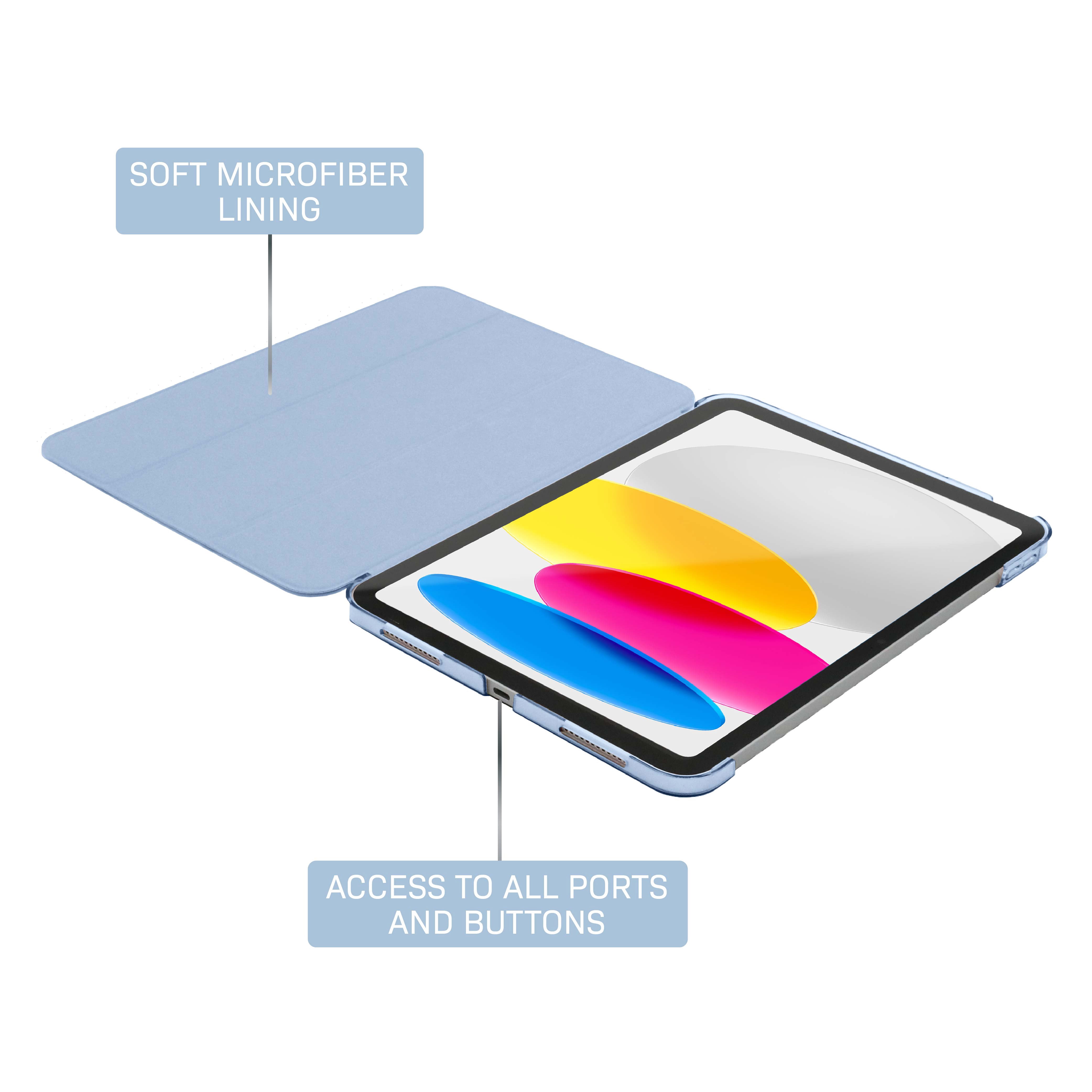 Body Glove Tablet Folio Case for iPad (A16) / iPad (10th generation) - Light Blue
