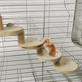 thumbnail image 3 of ievspot 1 Set Hamster Wooden Ladder, Small Pets Chewing Toys for Sugar Glider, Parrot Ferret Squirrel Hamster Rat to Play and Exercise, 3 of 8