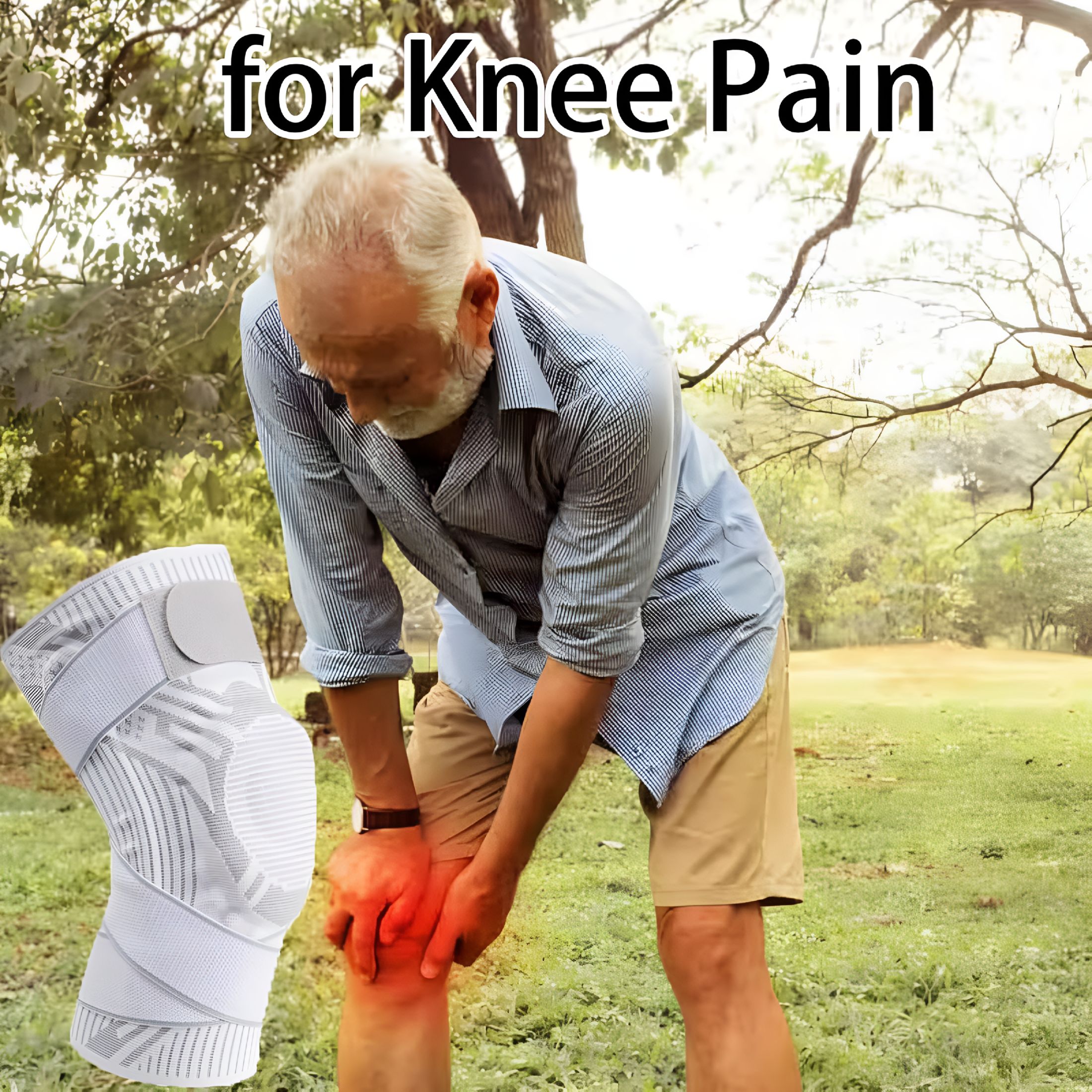 XIRQI 2026 New Knee Braces for Knee Pain,Relieve Knee Sleeve Bone on Bone,Ultra Knee Elite for Women,Knee Brace,Compression Knee Pads Knee Support for Runner,Workout(White,Xl)