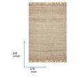 thumbnail image 6 of Livabliss x Becki Owens Kamey Farmhouse Fringe Area Rug,2' x 3',Tan/Striped, 6 of 9