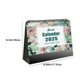 thumbnail image 3 of Nmdmisc Standing Desk Calendar 2025 6.9x6.3 (Floral),Small Stand Up Calendar with Gorgeous Flower Designs,Compact Monthly Flip Popup Desktop Calendar, 3 of 7