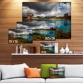 thumbnail image 3 of Azure Mountain Lake avec Nuages - Impression sur Toile Paysage, 3 of 4