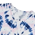 thumbnail image 5 of Zando 2 Piece Pajamas for Woman Set Capri Pajamas for Woman Soft Cotton Sleepwear for Woman Top and Capri Pants Pjs Set Blue and Pink Tie-Dye Size M-3XL, 5 of 7