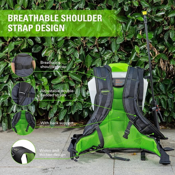 Greenworks 80V Backpack Sprayer 4-Gallon, Battery Powered Kit