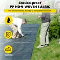 thumbnail image 6 of Yesurprise 6FT*50FT Geotextile Landscape, 6oz Non-Woven PP Drainage 350N Tensile Strength & 440 N Load Capacity, for Ground Cover, Garden Fabric, French Drains, 6 of 7