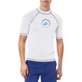 thumbnail image 1 of Kanu Surf Men's Mercury UPF 50+ Short Sleeve Sun Protective Rashguard Swim Shirt, Haywire White, Small, 1 of 4