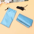 thumbnail image 2 of Hongchegh Sun Shade Sail 3 Meter Triangle Tarps Outdoor Canopy Tent Practical Multifunctional Beach Mat Wild Camping Supplies with Rope and Storage Bag (Sky-blue), 2 of 10