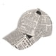 thumbnail image 1 of Gorra de béisbol con estampado de periódico retro para hombre, 1 of 4