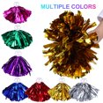 thumbnail image 3 of SHISUYAN Cheerleader Pom Poms with Finger Ring Assorted Color PET Material Comfortable and Fluffy 7 Pairs, 3 of 5