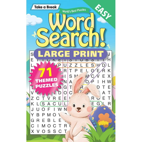 World's Best Puzzle- Word Search 25.03.07: Large Print, Over 71 Puzzles, Easter Themed Easy Viewing Puzzles, The Perfect Way To Unwind Sharpen Your Brain!