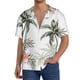 thumbnail image 1 of Fotbe Vintage Palm Trees Camisa Estampada de Manga Corta para Hombre, Casual de Verano, Estilo Playero, Sin Arrugas-4X-Large, 1 of 5