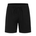 thumbnail image 2 of WTOBBY Men's Mid Rise Quick-Dry Mesh Bermuda Shorts with Drawstring Waist, Breathable Athletic for Running Sports,Black 3XL, 2 of 4