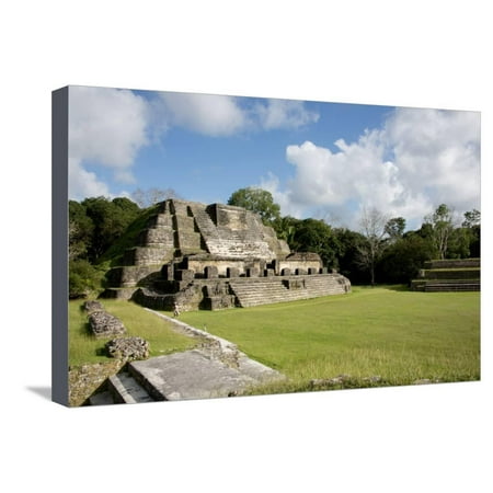 Belize, Altun Ha. Mayan Archeological Site and Ruins Stretched Canvas Print Wall Art By Cindy Miller