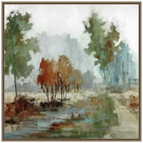 Amanti Art Trees Back Home Framed Canvas Wall Art Print