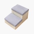 thumbnail image 5 of Dog Stairs, Steps Cat Ladder DIY Storage Box Wide Breathable Detachable Cover Puppy Stairs Indoor Ramp for Climbing up, Small Dogs, Home Bed 2 Ladder 40x35x20cm, 5 of 9
