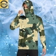 thumbnail image 2 of Dagegui Camo Sun Shirt for Men Quick Dry Breathable UV Protection Hoodie UPF 50+ Long Sleeve Outdoor Walking Hiking Tops Green XL, 2 of 7