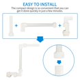 thumbnail image 2 of jesticaly Swimming Pool Waterfall Fountain Kit Easy Kits Spay Safe Tube PVC Outdoor Tough Fountain Water Installation Waterfall, 2 of 5