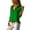 Green, variant on LYXSSBYX Long Sleeve Shirts for Women Plus Size Womens Ladies Chiffon Long Sleeve V-Neck Lapel Solid Color Blouses Summer Casual Tops