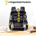 thumbnail image 4 of Mochila transparente Vorspack Heavy Duty extra grande negra, 4 of 7