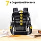 thumbnail image 4 of Mochila Vorspack, transparente y resistente, negra, para la universidad y el lugar de trabajo, 4 of 7