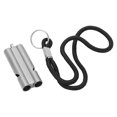 thumbnail image 3 of Pure Titanium Whistle With Lanyard, 40Mm/1.6In Pure Titanium Pure Titanium Whistle Multi Function Practical  For Hiking For Hunting For Camping For Fishing ANGGREK Pure Titanium Whistle, 3 of 8