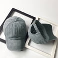 thumbnail image 4 of MesaSe 2PC Unisex Children Casual Solid Baseball Hat Adjustable Washed Baseball Cap, 4 of 6