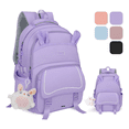 thumbnail image 2 of Mochila Escolar Viaje Bolsa Laptop 15.6inch Para Niños  Belug, Violeta, 2 of 5