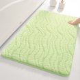 thumbnail image 1 of Fiudx Ofertas flash del día Alfombra de puerta a rayas de microfibra extra gruesa, alfombra antideslizante para entrada de cocina y baño, alfombra absorbente de agua para puerta de baño y cocina, 1 of 7