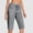 Light Gray, variant on Womens Pedal Pushers Bermuda Long Shorts Knee Length Capris High Waisted Athletic Shorts with Pockets Summer Stretch Loose Wine S