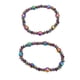 thumbnail image 4 of 2 uds pulsera magnética galvanoplastia colorida perder peso reducir la fatiga pulseras adelgazantes, 4 of 12