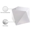 thumbnail image 5 of Meridian Furniture Gemma Table d'Appoint Contemporaine en Acier Inoxydable, Argent, 5 of 5