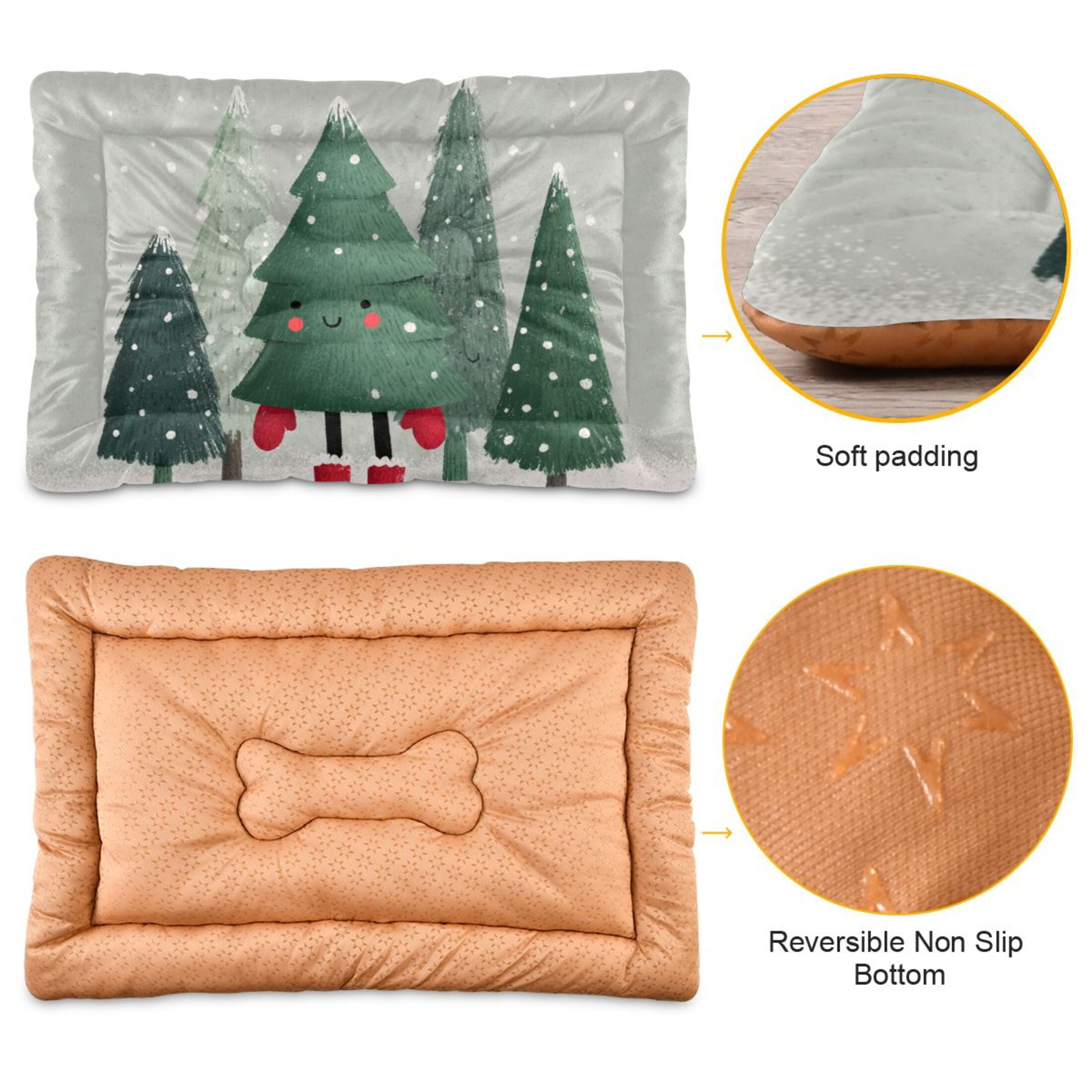 Cozy Mat Pet Bed Indoor Outdoor Warm Soft For Cat Dog Puppy(S/M) Red Shoes and Gloves