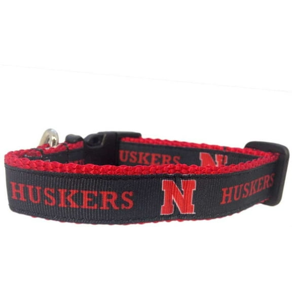 Nebraska Brand New Pet Dog Collar(X-Small), Official Cornhuskers Logo/Colors