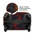 thumbnail image 2 of Kdxio Maple Leaf Meditating Fox Pattern Luggage Cover for Travel,Elastic and Durable,Fits 18-32 Inch,Anti-Scratch Suitcase Protector-No luggage included, 2 of 5