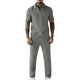 thumbnail image 1 of Pantalones de Cintura Elástica para Hombre Set Casual de Verano con Cremallera de Manga Corta Y Pantalones de Bolsillo con Cordón con Bolsillos de Cremallera para Hombres, 1 of 9