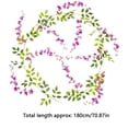 thumbnail image 3 of Enredaderas de flores de glicina artificial 4 paquetes de guirnalda colgante de seda | 1,8 metros cada uno | Hojas verdes realistas | Arco de boda Fiesta Decoración al aire libre del hogar |, 3 of 8