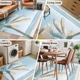 thumbnail image 5 of Blue Coastal Area Rug 3x5 FT, Non Slip Entryway Bedside Carpet, Summer Palm Trees Vacation Watercolor Washable Soft Floor Carpet Indoor Mat Non-Shedding Throw Rugs for Dorm Kitchen Home Office, 5 of 8