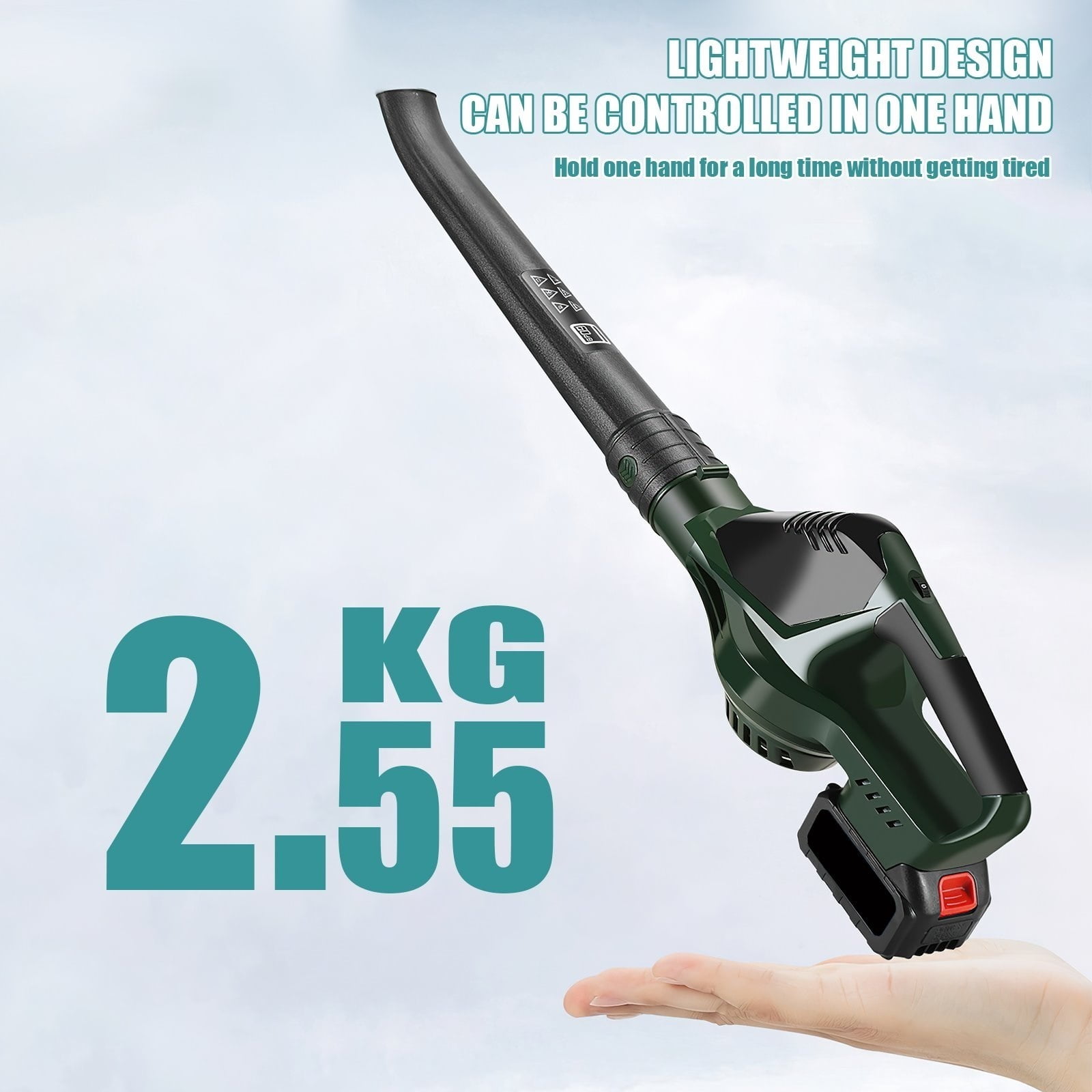 Cordless Electric Air Blower 5 Gears Adjustable Leaf Blower Clean Fallen Leaves Dust Snow Power Tools ,Adjustable Speed