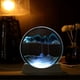 thumbnail image 1 of Moving Sand Art Picture W/Decor Lamp Sand Art Liquid Motion-Round Glass Sea Sandscape Display Flowing Sand Frame W/Light Relaxing 50ml, 1 of 5