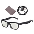 thumbnail image 1 of Gafas inteligentes con audio Bluetooth y lentes antiluz azul, gafas Bluetooth impermeables para reuniones y viajes, 1 of 9