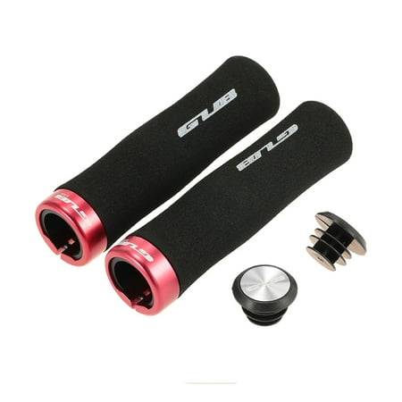 Hand Cycle Top End GUB 1 Pair of Anti-slip Cushioned Bike MTB Handlebar Locking Grips Bike Cycling Handlebar Hand Grips with End Plugs Caps for Folding Bikes MTB ()