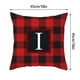 thumbnail image 3 of RKSTN christmas pillow covers Twenty Six Letters Christmas Pillowcase Peach Skin Print Cushion Cover Plaid Cushion Pillowcase, 3 of 3