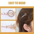 thumbnail image 3 of IDEANATEGRATE 4Ud Pasadores Para Metálicos Dorados Con Pedrería Y Charms De, 3 of 7