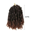 thumbnail image 6 of EWASON Wigs for Black Women Human Hair,Crochet Hair Distressed Bow Faux Braids Messy Pre Looped Soft Locks,Brown, 6 of 7
